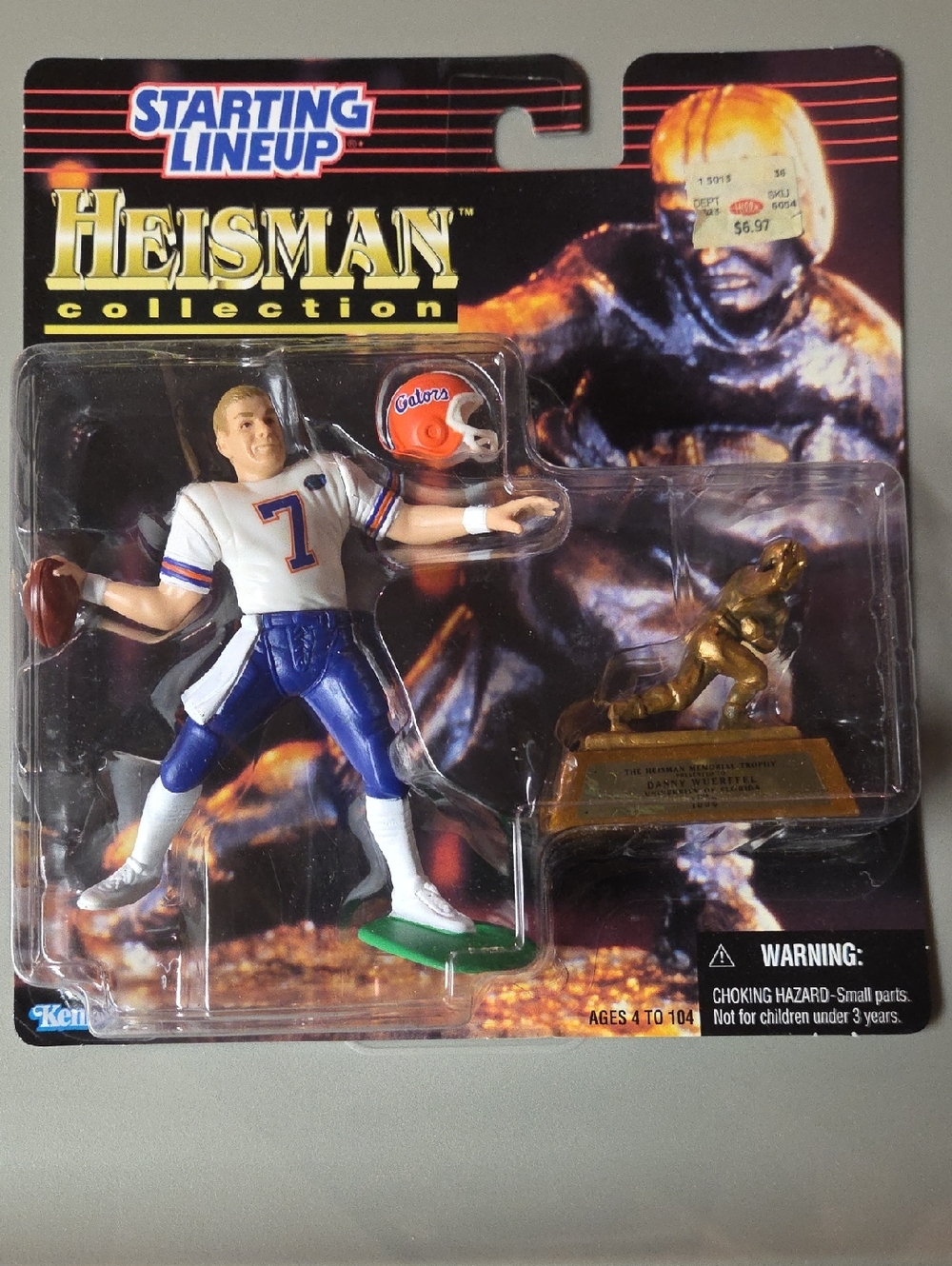 Starting Lineup Heisman Collection Football Figure - White & Blue